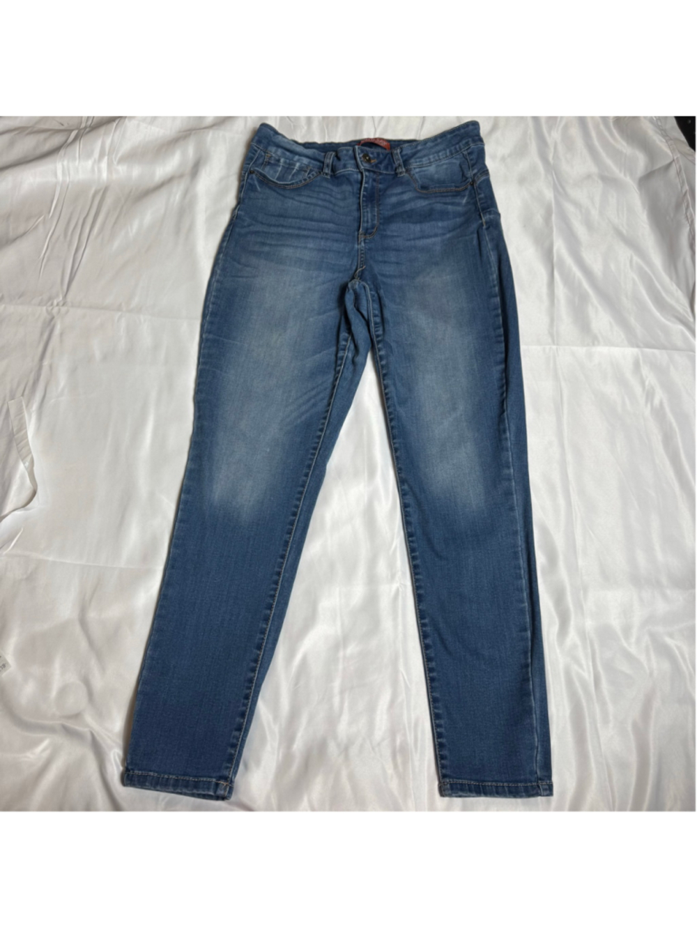Women's Wax Jean Skinny Jeans Blue Size 14